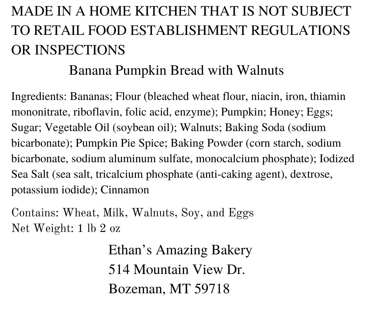 Pumpkin Banana Bread with Walnuts
